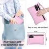 BOYISTARG PU Leather Gift Smell Proof Storage Bags with 8 Items - Waterproof Large Smell Proof Pouch with Combination Lock - Travel Storage Case for Women or Men -Pink - Image 6
