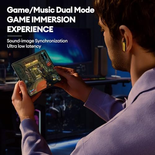 Transformers TF-T01 True Wireless Earbuds Bluetooth 5.4 Headphones, Bluetooth Earbud in Ear with HD Mic, 60H Playtime Ear Buds, IPX5 Waterproof Earphones for Android iOS Bumblebee - Image 5