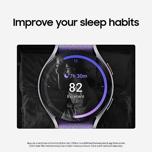 SAMSUNG Galaxy Watch 6 44mm Bluetooth Smartwatch, Fitness Tracker, Personalized HR Zones, Advanced Sleep Coaching, Heart Monitor, BIA Sensor for Health Wellness Insights, Big Screen, US Version Silver - Image 4