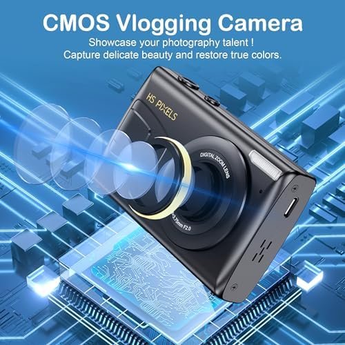 Digital Camera, 4K Kids Camera for Photography, 64MP MP3 Player Compact Video Camera 18X Digital Zoom Vlogging Camera for YouTube, Auto Focus Point and Shoot Digital Cameras Gift for Students Teens - Image 7