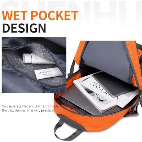 40L Hiking Backpack Lightweight Daypack Waterproof Travel Camping Backpack for Men Women Sport Packable - Image 3