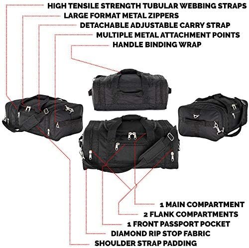 North Star Sports Flight Dual Carry 1050 Tuff Cloth Weekender, Carry On Luggage 21x14x9 Airline Approved, With Shoe Storage Tote - Image 5