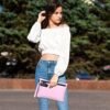 BOYISTARG PU Leather Gift Smell Proof Storage Bags with 8 Items - Waterproof Large Smell Proof Pouch with Combination Lock - Travel Storage Case for Women or Men -Pink - Image 7