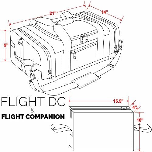 North Star Sports Flight Dual Carry 1050 Tuff Cloth Weekender, Carry On Luggage 21x14x9 Airline Approved, With Shoe Storage Tote - Image 12