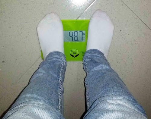 NewlineNY Auto Step On Super Mini Travel Bathroom Scale, 5.25" x 8.5" SBB0638SM (Green) - Image 6