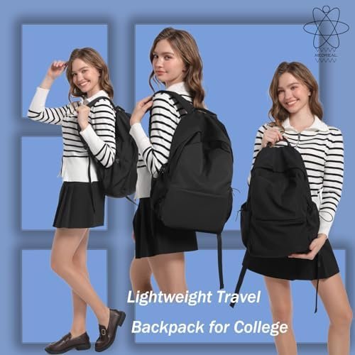 NEOREAL Laptop Backpack for Work, College, Travel, Lightweight Waterproof Daily Backpacks for Men Women, Sport Rucksack Computer Bag Fits 15.6 Inch Notebook - Image 2