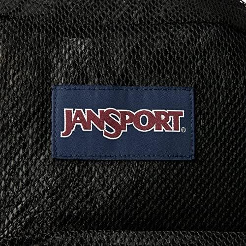 JanSport Eco Mesh Backpack Black, 17” x 12.5” x 6” - Semi-Transparent Bookbag for Adults with Laptop Sleeve, Padded Back Panel - Large Backpack - Image 3