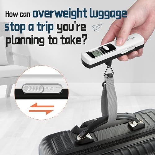 travel inspira Luggage Scale, Travel Essentials, Portable Digital Hanging Baggage Scale for Travel, Suitcase Weight Scale - Image 8