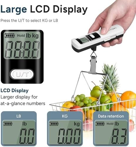travel inspira Luggage Scale, Travel Essentials, Portable Digital Hanging Baggage Scale for Travel, Suitcase Weight Scale - Image 9