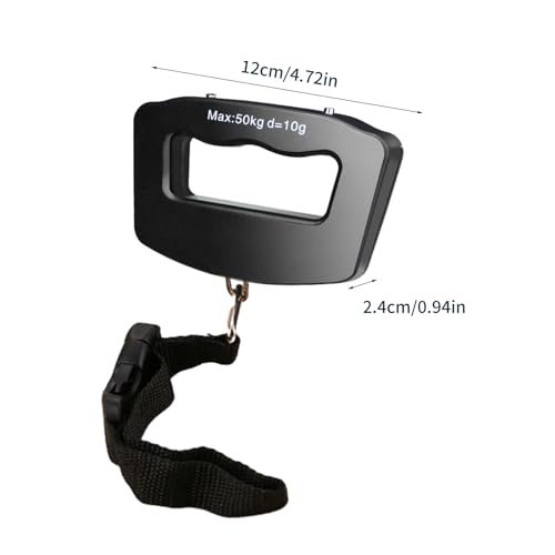 Travel Essentials,Travel Accessories,Digital Luggage Scale Portable Suitcase Weighing Scale 110lb/50kg Portable Handheld Suitcase Weight Scale with Hook - Image 3