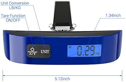Dr.meter PS02 Luggage Scale, Black+Blue - Image 6