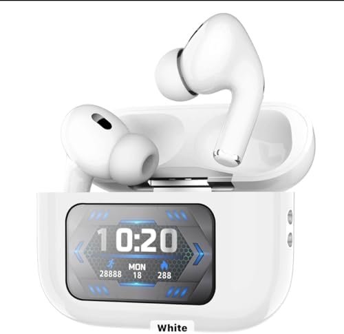 White Earbuds Dare to Listen Touch Screen Control Earbuds Tour Pro 2 Z50 Pro Ear Buds Headphones 360 Stereo with Noise Cancellation (White)