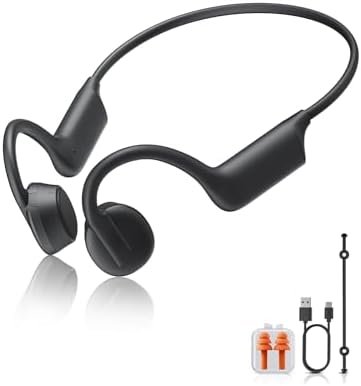 Bone Conduction Headphones Lightweight Open Ear Headphones Sport Headphones with Built-in Mic Extra Comfort IPX5 Waterproof Headset for Running,Cycling,Driving