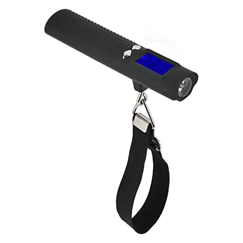Digital Luggage Scale, 3in1 50kg or 110lbs Digital Luggage Baggage Scale with Flashlight Power Bank Function LCD Display for Travel Weight