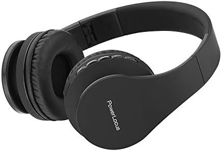 PowerLocus Wireless Bluetooth Over-Ear Stereo Foldable Headphones, Wired Headsets Rechargeable with Built-in Microphone for iPhone, Samsung, LG, iPad (Black) - Image 9