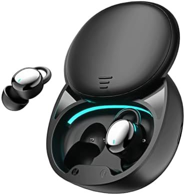 Sleep Headphones, Sleep Earbuds for Side Sleepers, Wireless Earbuds Comfortable Noise Blocking, LED Power Display, Music Sleep Dual Mode, Invisible Earbuds for Sleeping, Working, Hiking, Black