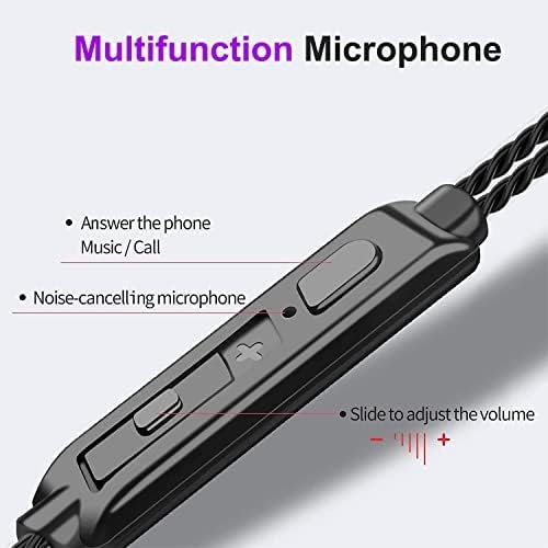 Earbuds Wired with Microphone Pack of 6, in-Ear Headphones,Noise Isolating,Powerful Heavy Bass, Earphones Compatible with iPhone, iPod, iPad, MP3, Samsung, and Most 3.5mm Jack (Black) - Image 3