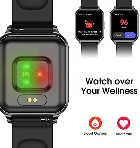 Smart Watch, 42mm Full Touchscreen Fitness Watch, Fitness Tracker with Heart Rate Monitor & SpO2, Step Counter, IP68 Waterproof Pedometer Watch for Women Men - Image 4