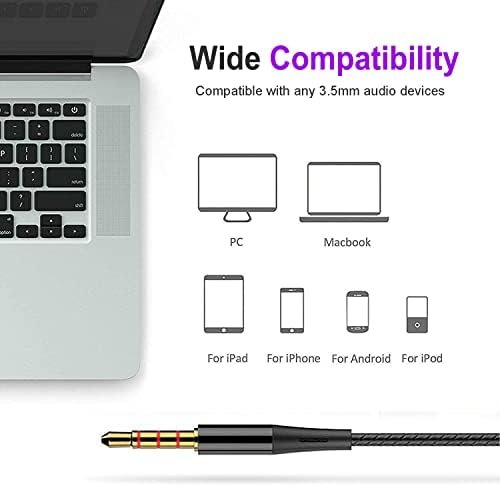 Earbuds Wired with Microphone Pack of 6, in-Ear Headphones,Noise Isolating,Powerful Heavy Bass, Earphones Compatible with iPhone, iPod, iPad, MP3, Samsung, and Most 3.5mm Jack (Black) - Image 4