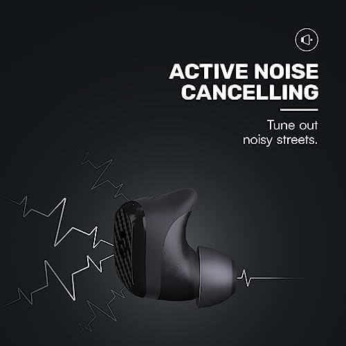 Raycon Impact Earbuds Military-Grade Impact Resistant, IP67 Bluetooth Earbuds with Stereo Sound, 90 Hours of Battery Life, Active Noise Cancellation (Black) - Image 4