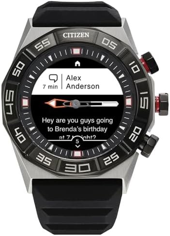Citizen CZ Smart PQ2 Hybrid Smartwatch with YouQ Wellness app Featuring IBM Watson® AI and NASA Research, Black and White Customizable Display, Bluetooth, HR, Activity Tracker, 18-Day Battery Life - Image 6