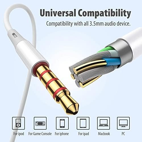 Earbuds Headphones 5 in One Pack, Wired Earbud with Heavy Bass Stereo Noise Blocking, Microphone, Compatible with iPhone, Android Phones, Laptops, Computers, iPad or Any Device with 3.5mm Interface - Image 6