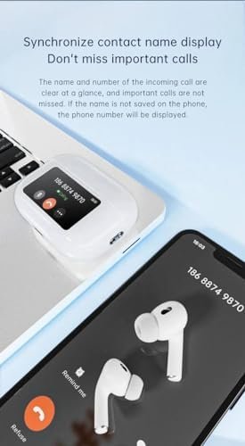 White Earbuds Dare to Listen Touch Screen Control Earbuds Tour Pro 2 Z50 Pro Ear Buds Headphones 360 Stereo with Noise Cancellation (White) - Image 8