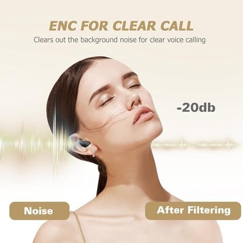 Flat Invisible Sleep Wireless Earphone IPX5 Waterproof Thin Invisible Sleep Earbuds for Side Sleepers Sleep Ear Buds Smallest Tiny Small Mini Discreet Earbud for Sleeping Invisible Headphones - Image 4
