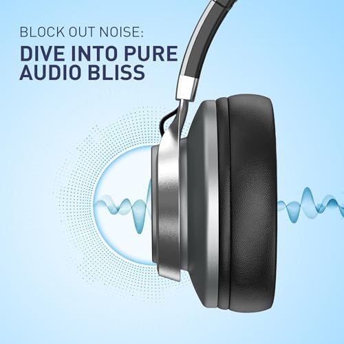 AILIHEN Headphones Wired with Microphone & Volume Control, Over-Ear Foldable Noise Isolation Headsets 3.5mm for Teens Adult (Grey) - Image 5