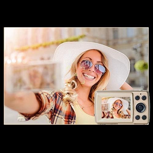 Digital Camera, 2.4'' TFT HD Digital Compact Cameras, 8X Digital Zoom Rechargeable Pocket Digital Cameras for Kids, Students, Teens, Elderly, Beginners Gold - Image 6
