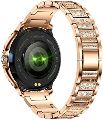 Smart Watch for Women with Diamonds (Answer/Make Call),1.32''Full Touch Screen Smartwatch for Android Phones,Fitness Tracker with Heart Rate/Blood Oxygen/Sleep Monitor,AI Voice with 3 Bling Straps - Image 9