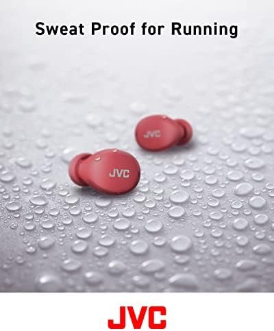 JVC Compact and Lightweight Gumy Mini True Wireless Earbuds Headphones, Long Battery Life (up to 23 Hours), Sound with Neodymium Magnet Driver, Water Resistance (IPX4) - HAA6TR (Red) - Image 7