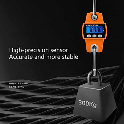 Digital Luggage Scale 300kg/660lb Hanging Baggage Scale with Backlit LCD-Display Portable Suitcase Weighing Scale Hanging Weight Scale 660lb Capacity - Image 2