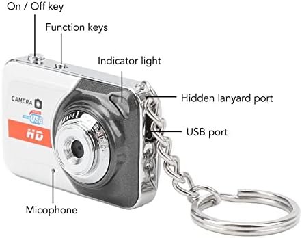 Digital Camera, Mini Thumb Camera, Portable Video Camera with Motion Detection, Point and Shoot Digital Cameras, Fashion Mini DV Camera for Teens Students Kids (Silver Gray) - Image 6