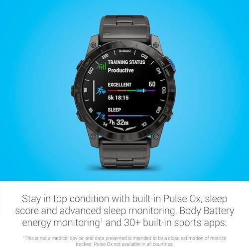 Garmin D2™ Mach 1 Pro, Aviator Smartwatch with GPS Moving Map, Aviation Weather, Health and Wellness Features, AMOLED Display, and Built-in Flashlight - Image 6