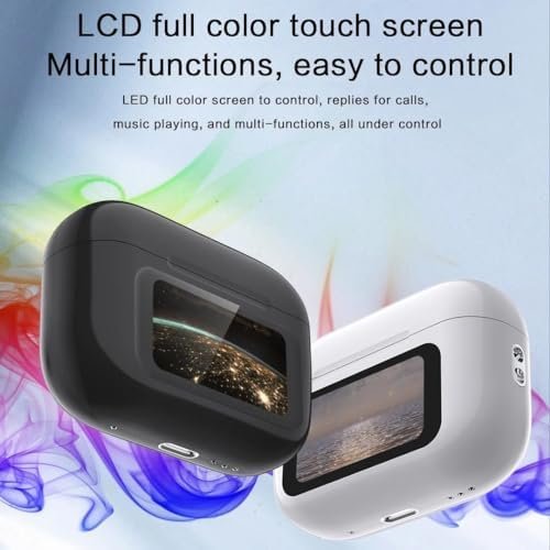 White Earbuds Dare to Listen Touch Screen Control Earbuds Tour Pro 2 Z50 Pro Ear Buds Headphones 360 Stereo with Noise Cancellation (White) - Image 6