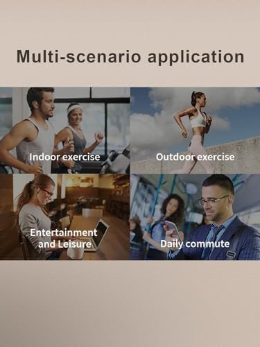 Open-Ear Headphones, Ultra Comfort Open Ear Earbuds, Open Ear Headphones Wireless Bluetooth for Snug Fit, Ergonomic Ear Hook, Balanced Sound, IPX7 Waterproof, 40H Playtime, Bluetooth 5.3, Clear Calls - Image 5