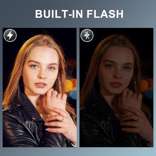 Digital Camera, Cameras for Photography,56MP&4K Video Camera, 18X Zoom Vlogging Camera for YouTube, Portable Compact Small Camera with 2 Batteries, Digital Point and Shoot Camera with Beauty Function - Image 6