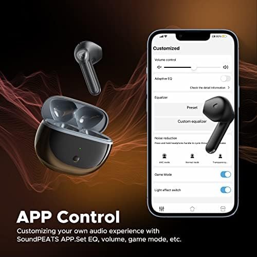 SoundPEATS True Wireless Earbuds, Air3 Deluxe HS Bluetooth 5.3 Headphones with 14.2mm Driver, 4 Mic Hi-Res Audio Wireless Ear Buds, IPX4 Waterproof Stereo in-Ear Earphones, 20Hrs, in-Ear Detection - Image 9