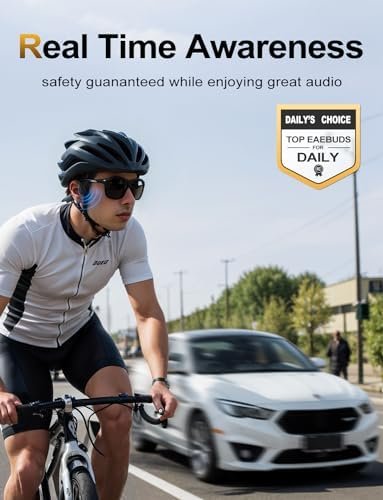 Bone Conduction Headphones Lightweight Open Ear Headphones Sport Headphones with Built-in Mic Extra Comfort IPX5 Waterproof Headset for Running,Cycling,Driving - Image 3