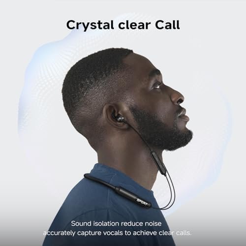 CXK Neckband Bluetooth Headphones, Bluetooth 5.3 Wireless Headphones 80Hrs Extra Long Playtime Stereo Bass in-Ear Headsets with Mic, IPX6 Waterproof Earbuds, Neckband Earphones for Sport, Business - Image 4