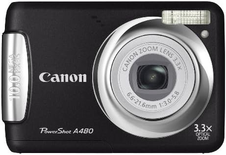 Canon PowerShot A480 10 MP Digital Camera with 3.3x Optical Zoom and 2.5-inch LCD (Black) (Renewed) - Image 3
