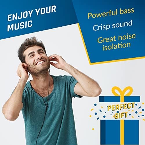 KLIM Fusion Earbuds with Microphone + Long-Lasting Wired Ear Buds + 5 Years Warranty - Innovative: in-Ear with Memory Foam + Earphones with Mic and 3.5 mm Jack - New Version 2024 - Black - Image 5