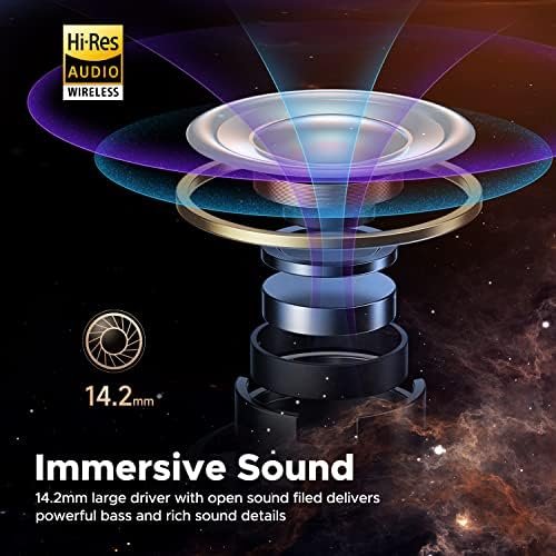 SoundPEATS True Wireless Earbuds, Air3 Deluxe HS Bluetooth 5.3 Headphones with 14.2mm Driver, 4 Mic Hi-Res Audio Wireless Ear Buds, IPX4 Waterproof Stereo in-Ear Earphones, 20Hrs, in-Ear Detection - Image 4