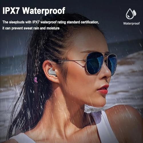 Invisible Sleep Earbuds Wireless Bluetooth,Sleep Earbuds for Side Sleepers,Noise Canceling Sleep Bluetooth Headphones,Sleep Headphones,Bluetooth 5.3,for Sleeping,Driving,Cycling,Glacier - Image 5