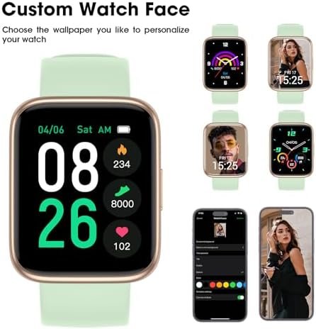 Smart Watch, Fitness Tracker with Heart Rate, SpO2 and Sleep Monitor, 44mm Swimming Waterproof Watch, Fitness Watches for Women Men, Step Tracker, Smartwatch Compatible with iOS Android Phones - Image 6