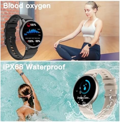 Smart Watch (Answer/Make Call), Smartwatch Fitness Tracker for Android and iOS Phones with Heart Rate Sleep Tracking, Multi Sport Modes, Blood Oxygen, Ai Voice Control,Fitness Watch for Women Men - Image 8