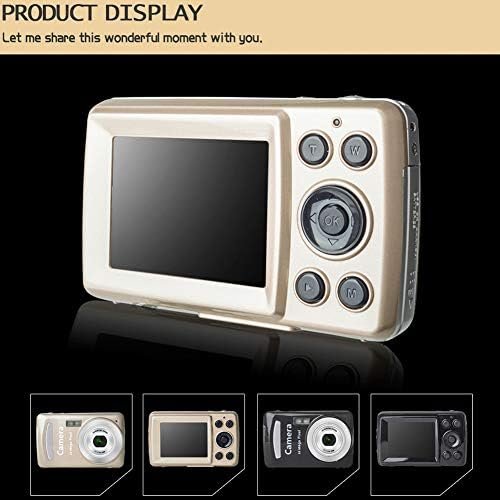 Digital Camera, 2.4'' TFT HD Digital Compact Cameras, 8X Digital Zoom Rechargeable Pocket Digital Cameras for Kids, Students, Teens, Elderly, Beginners Gold - Image 3