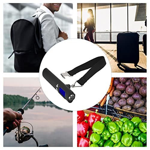 Digital Luggage Scale, 3in1 50kg or 110lbs Digital Luggage Baggage Scale with Flashlight Power Bank Function LCD Display for Travel Weight - Image 3