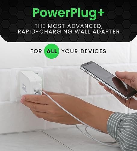 InfinaCore PowerPlug+ Advanced Wall Adapter - Rapid-Charging GaN II Technology, Dual USB-C Ports, 100W Max Output - Compact Design and Universal Compatibility - Image 2